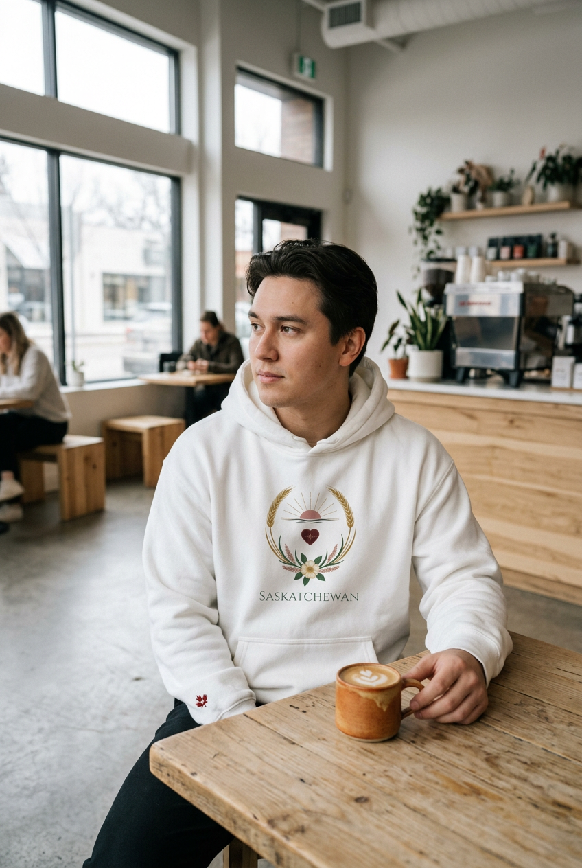 Saskatchewan Prairie Crest Premium Hoodie