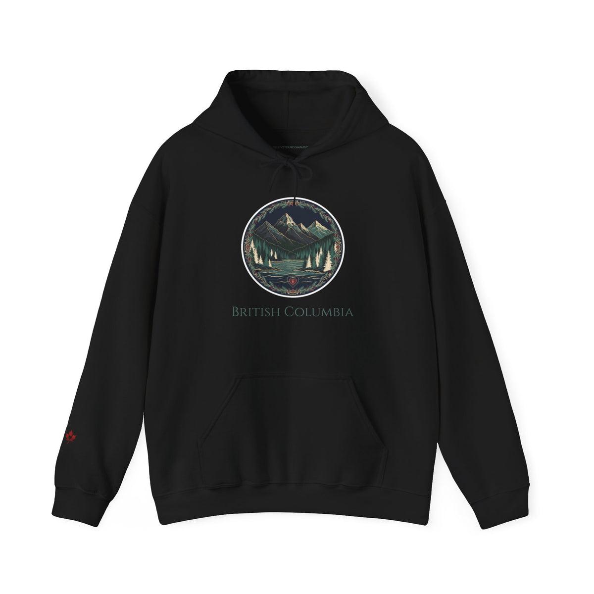 British Columbia Mountain Circle Premium Heavyweight Hoodie