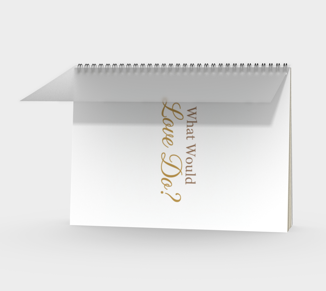 What Would Love Do Reflection Journal  - Premium Spiral Notebook