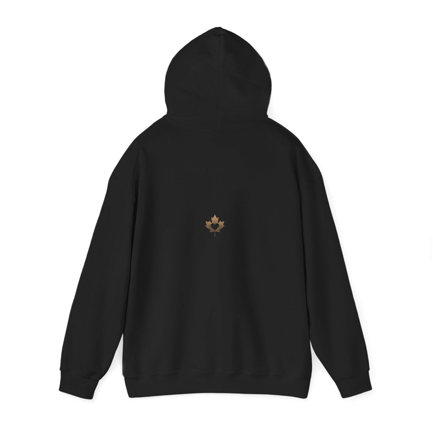 Heart Ribbon Hoodie — Gold & Glass Heart Graphic Pullover