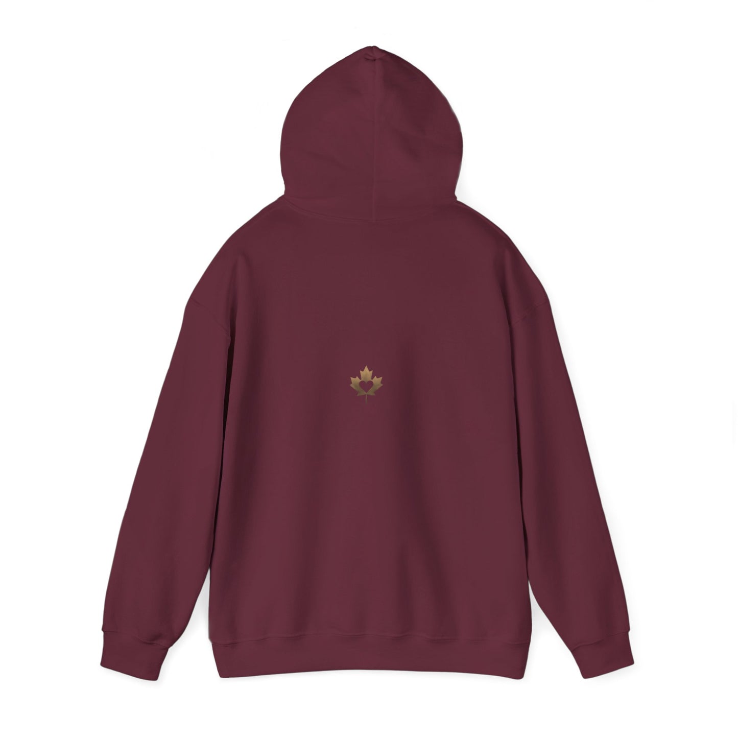 Heart Ribbon Hoodie — Gold & Glass Heart Graphic Pullover