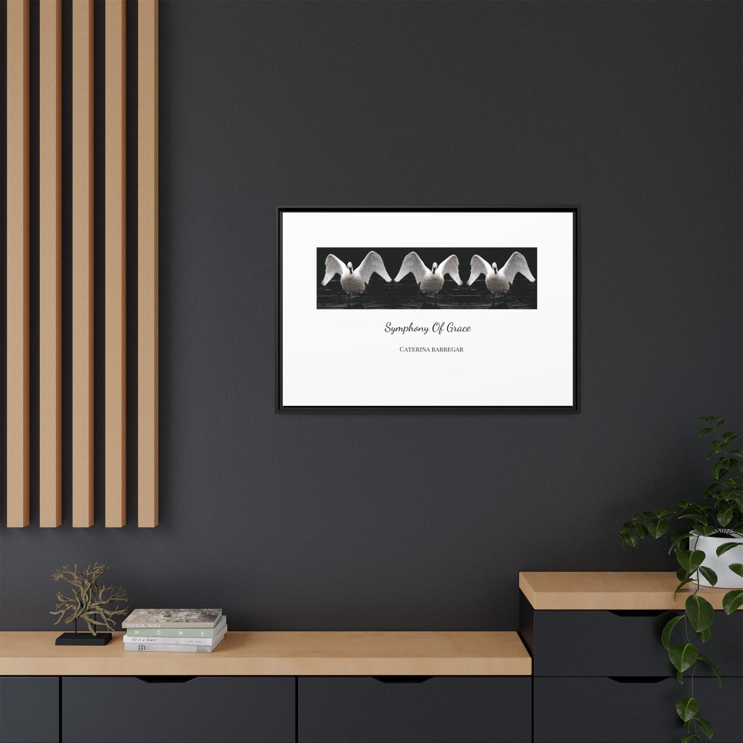 Symphony of Grace – Fine Art Framed Canvas by Caterina Barregar