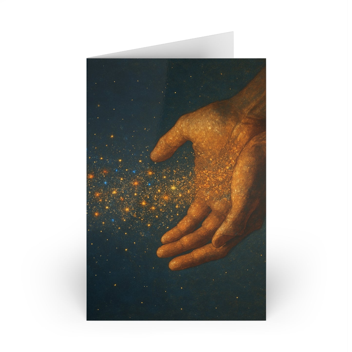 Stardust Wishes Greeting Card - Blank Inside - Make Love Your Compass™