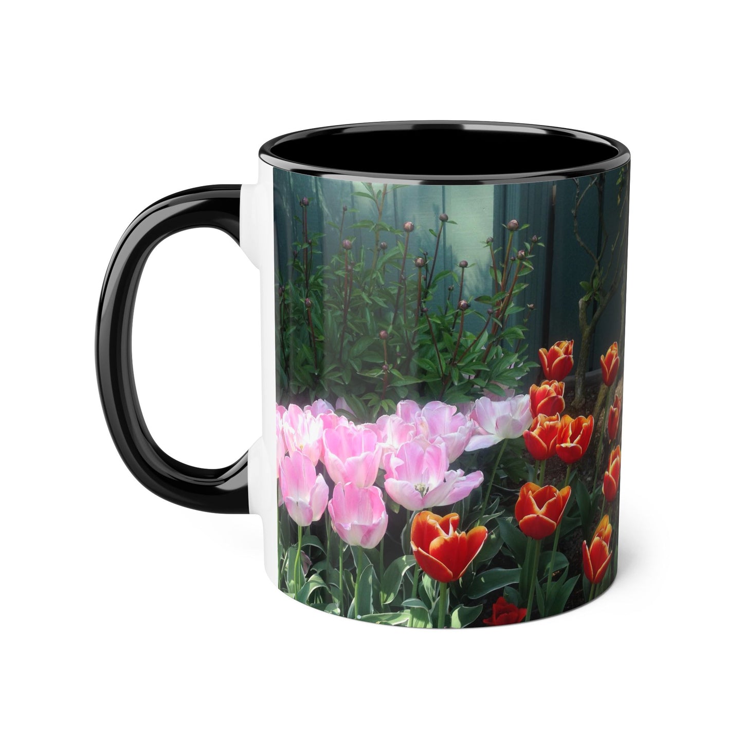 Make Love Your Compass | Mirrored Skagit Valley Tulip Festival Accent Mug - 11oz