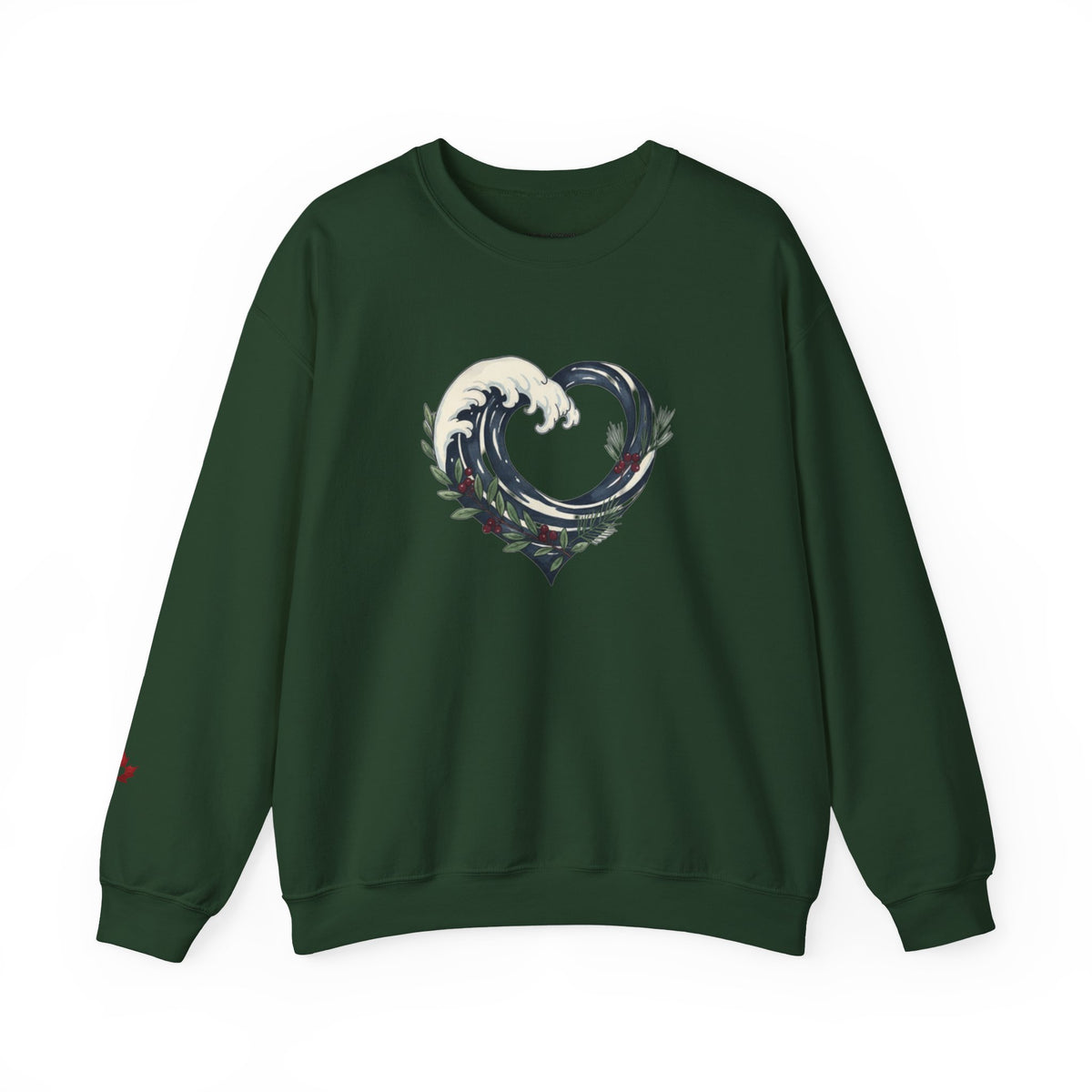 Wave Heart Crewneck Sweatshirt