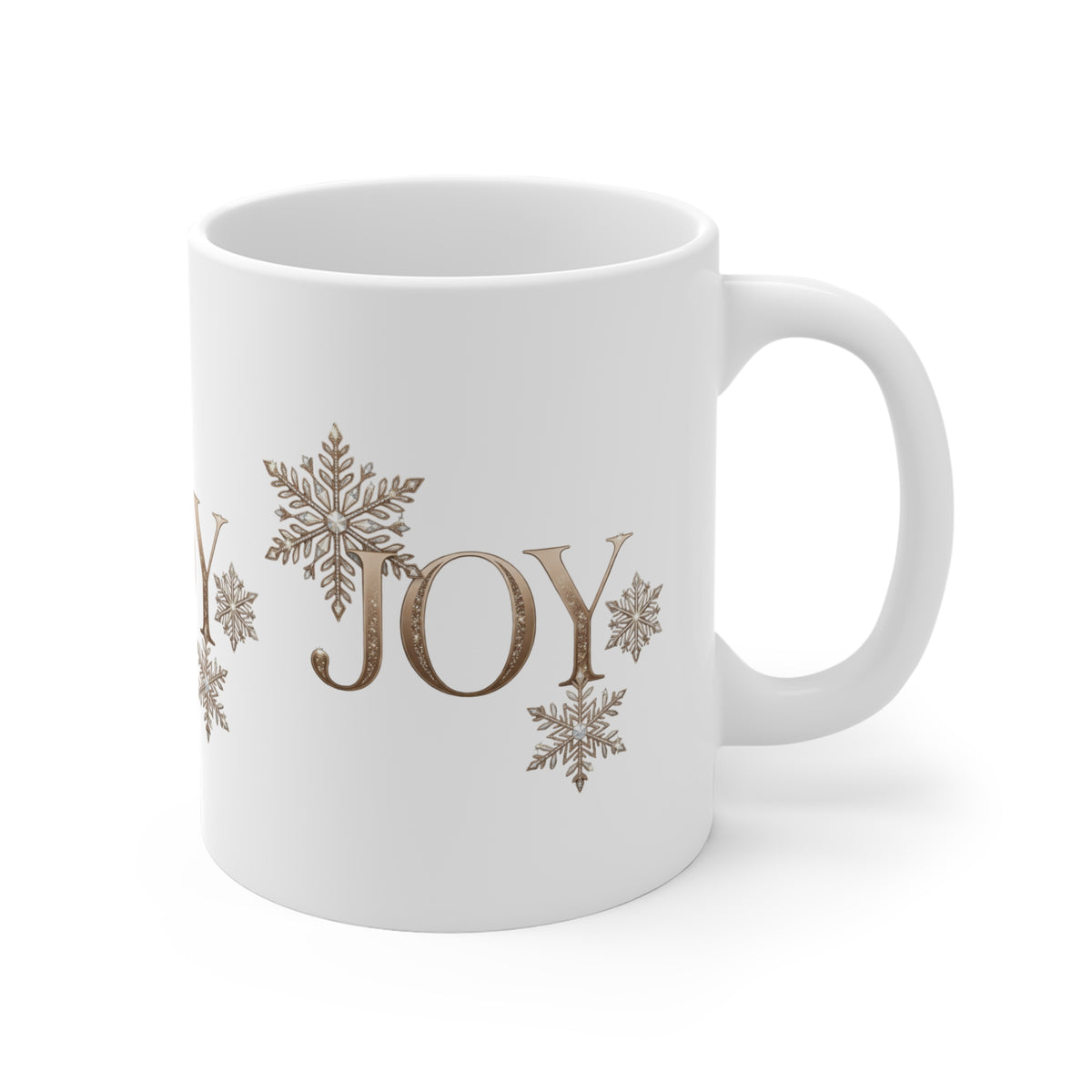 Joy Snowflake Christmas Mug