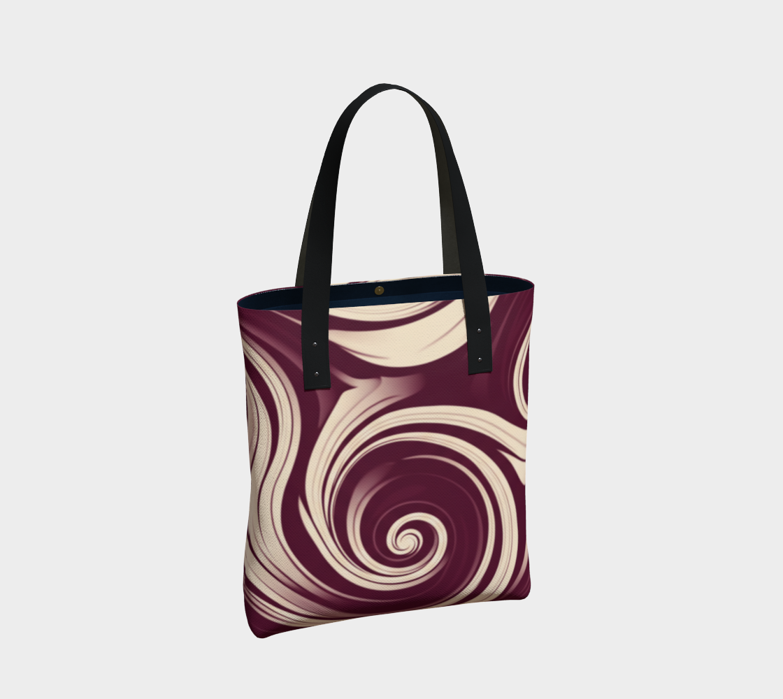 Luxe Wine Swirl Urban Tote