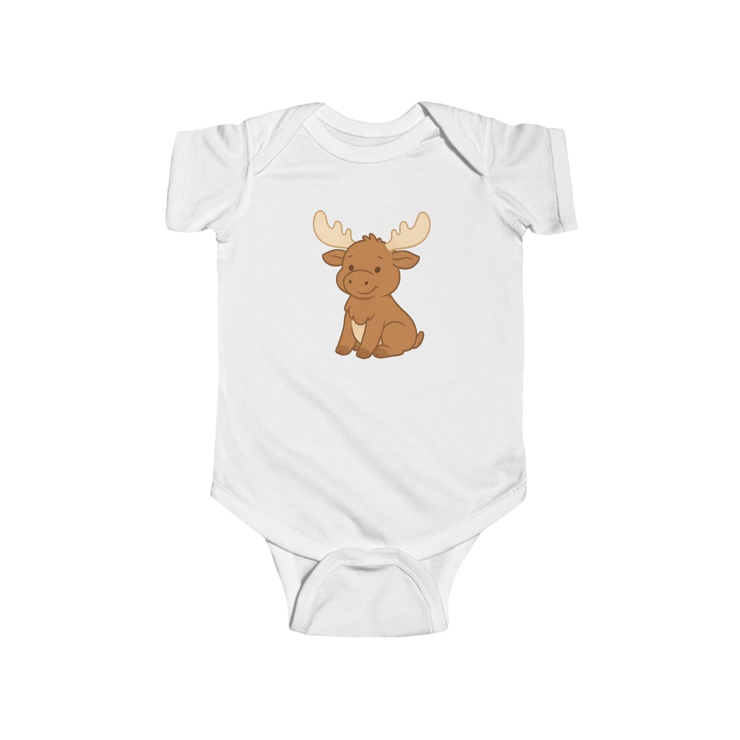 Little Moose, Big Heart Baby Onesie — Canadian Made