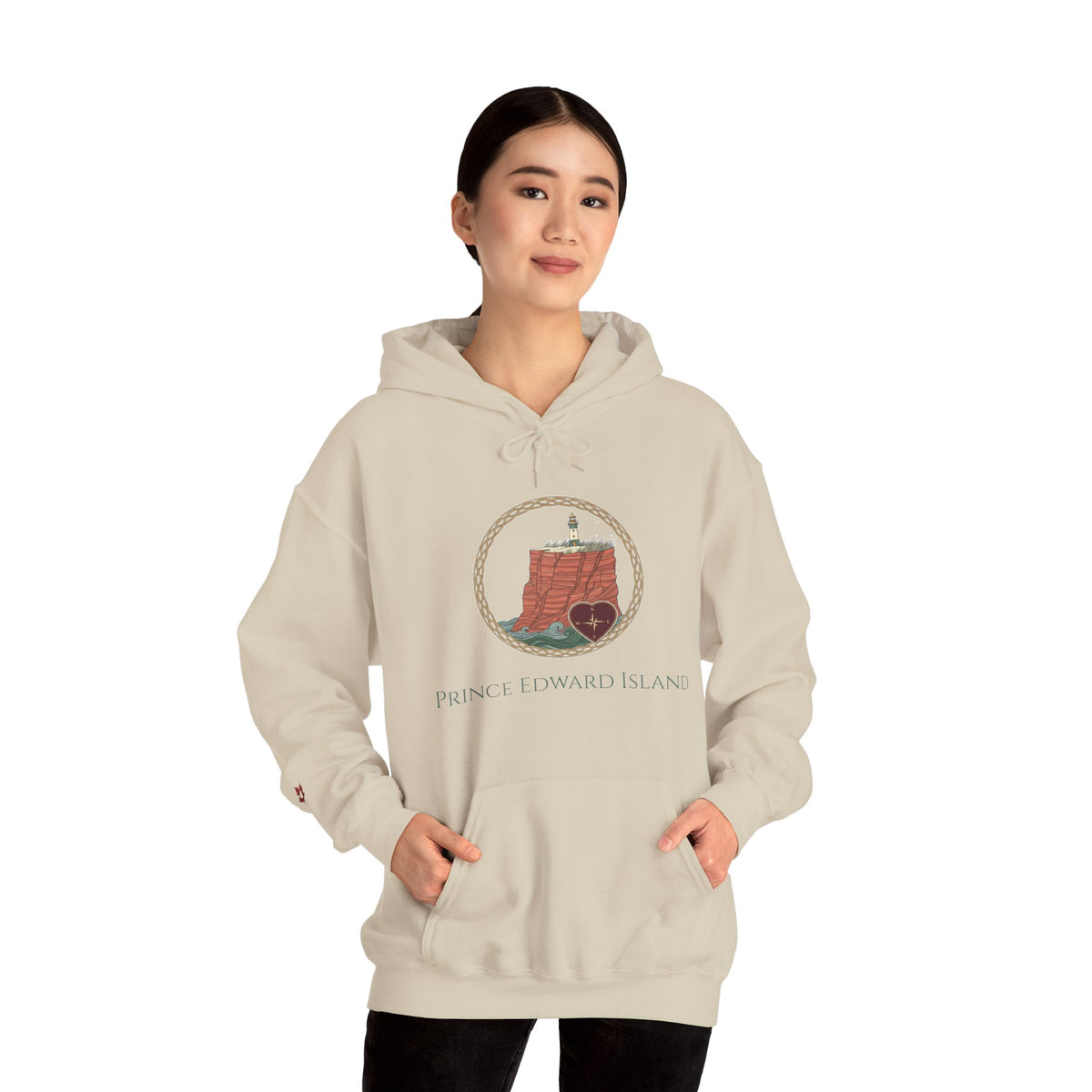 Prince Edward Island Red Cliffs Crest Premium Hoodie