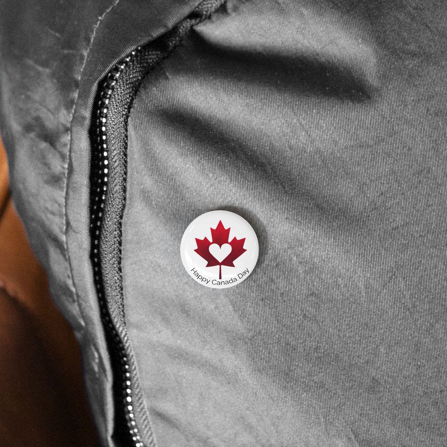 Happy Canada Day Pin