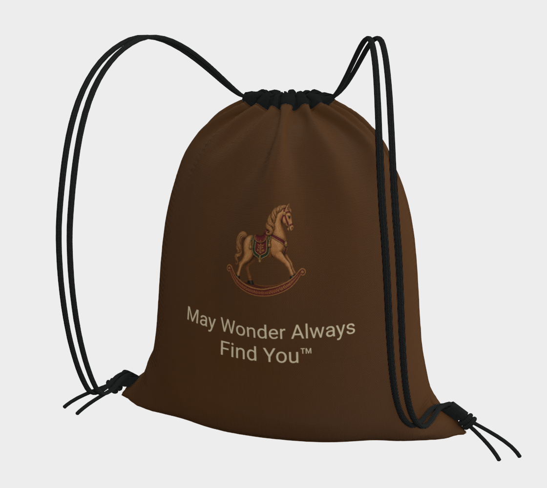 Heritage Rocking Horse Christmas Drawstring Bag