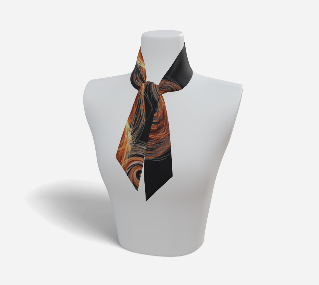 Symphony of Light Quantum Silk Luxury Mulberry Silk Twilly Scarf