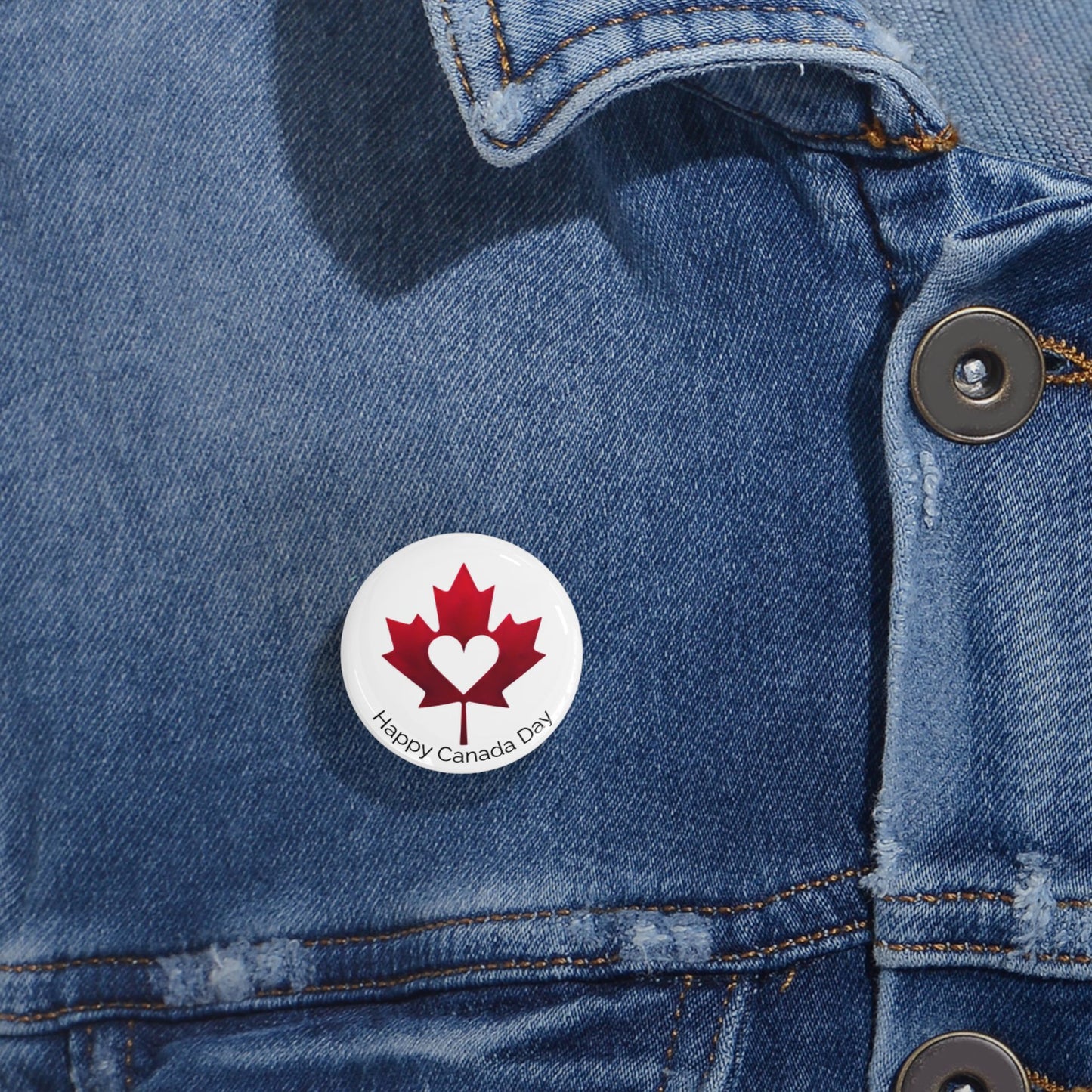 Happy Canada Day Pin