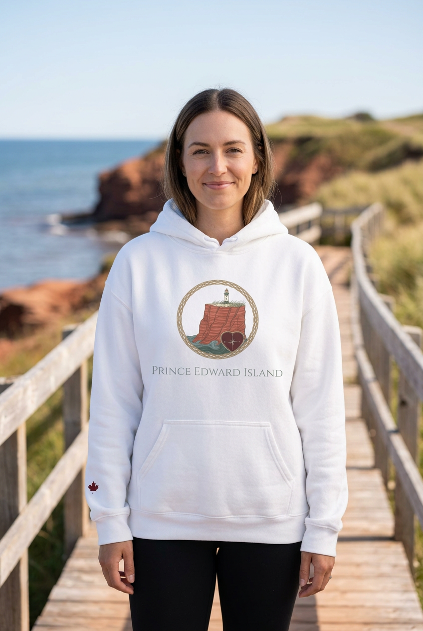 Prince Edward Island Red Cliffs Crest Premium Hoodie