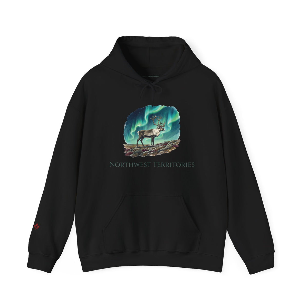 Northwest Territories Aurora Caribou Premium Hoodie