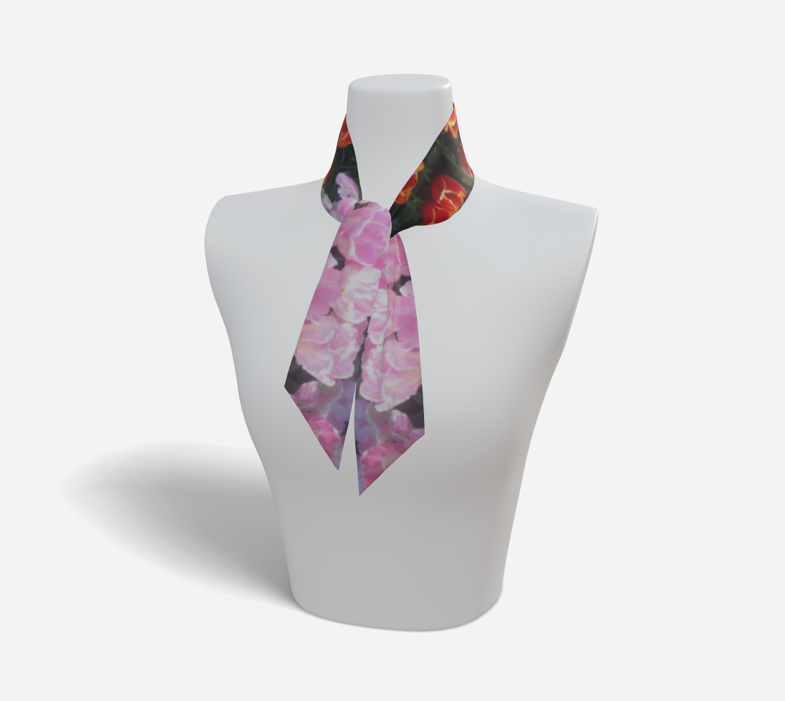 Botanical Tulip Full Mirrored Twilly