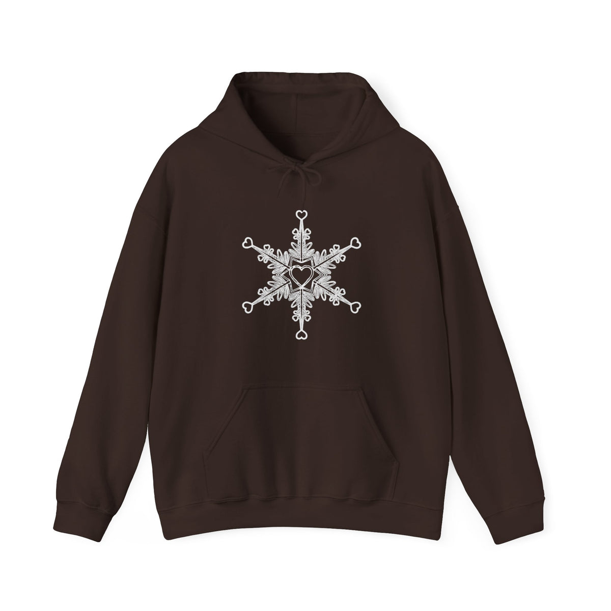 Make Love Your Compass | Snowflake Heart Compass Graphic Hoodie
