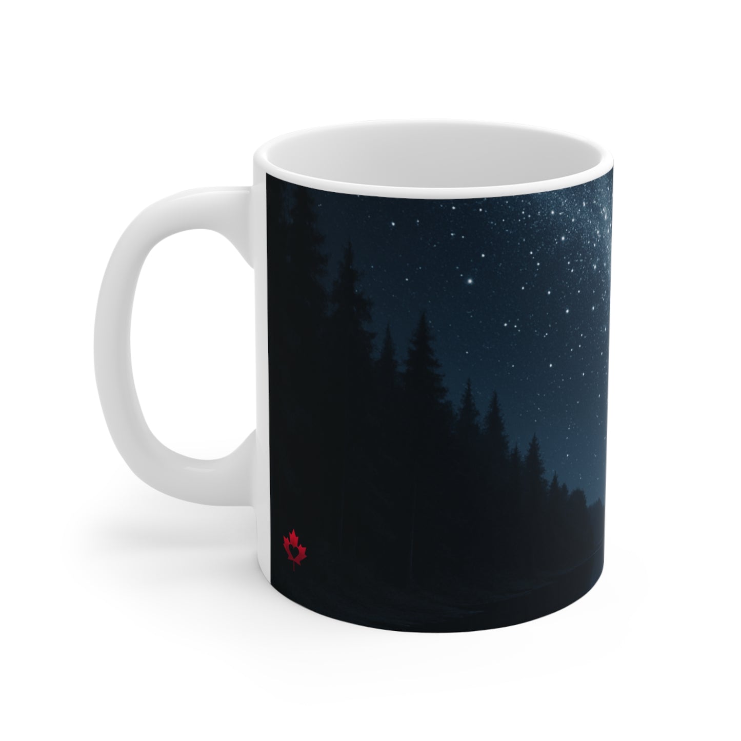 Among the Stars — Night Sky Forest Mug