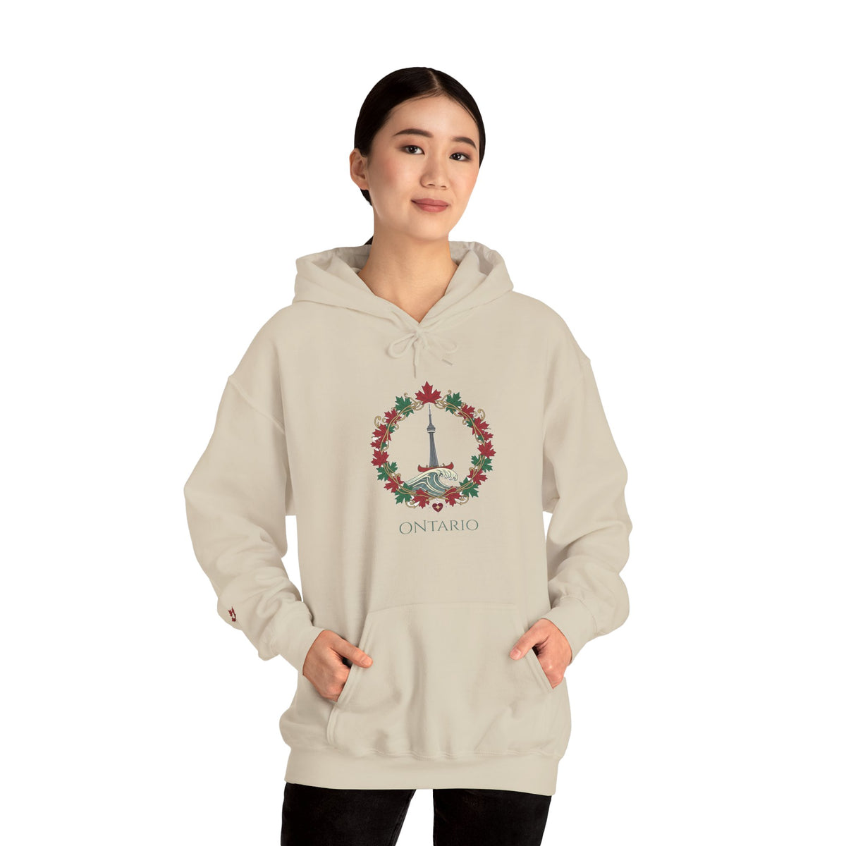 Ontario Trillium and Tower Crest Premium Hoodie