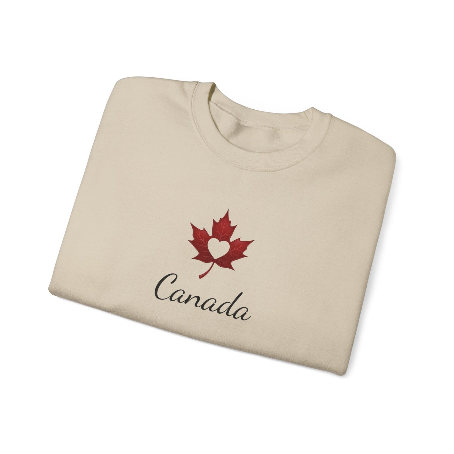 Make Love Your Compass | Canada Sweatshirt with Maple Heart Moti