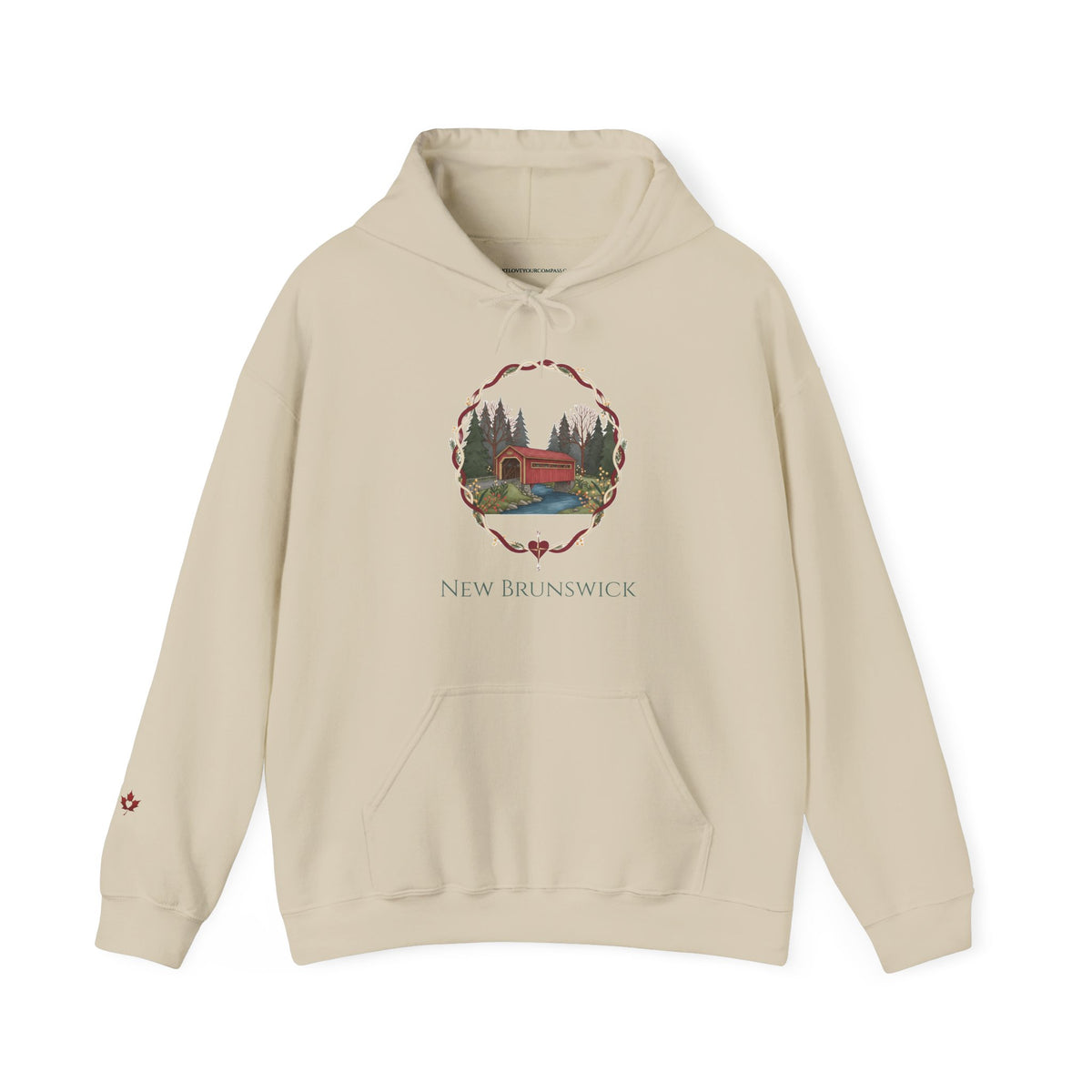 New Brunswick Covered Bridge Crest Premium Hoodie