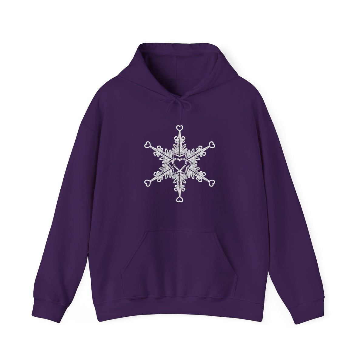Make Love Your Compass | Snowflake Heart Compass Graphic Hoodie