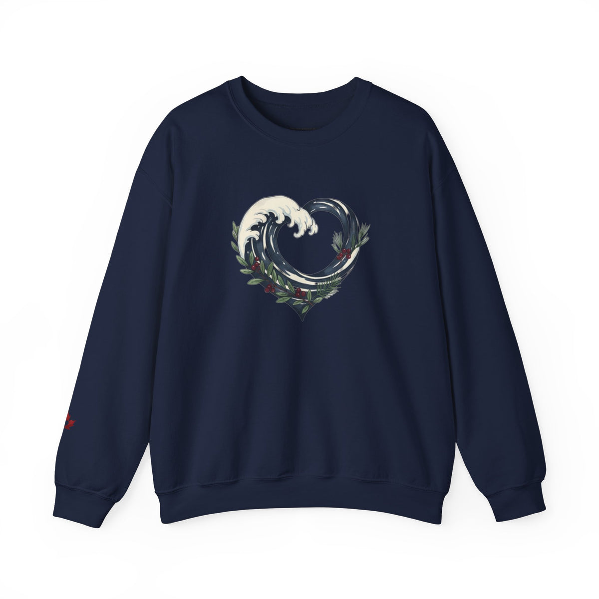 Wave Heart Crewneck Sweatshirt