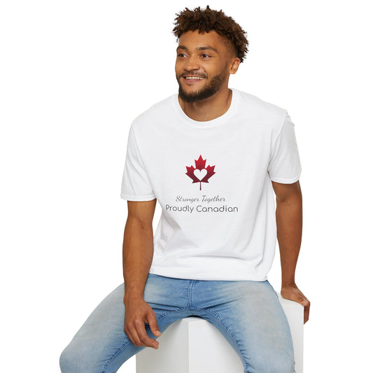 Proudly Canadian T-Shirt, Unisex Softstyle Tee
