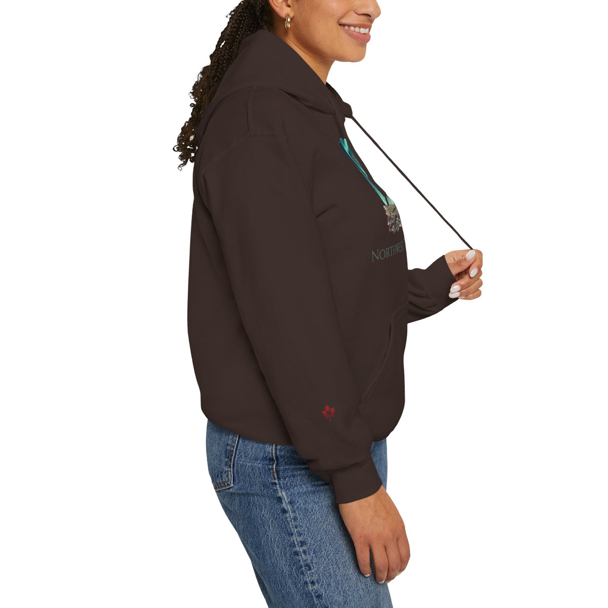 Northwest Territories Aurora Caribou Premium Hoodie