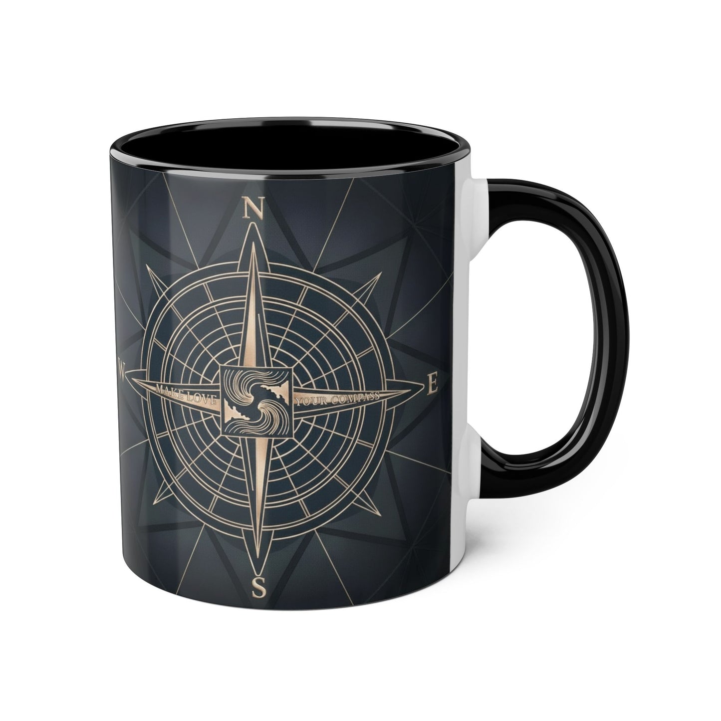 Navigate Love Compass Mug - Premium 11oz Coffee Mug for Him