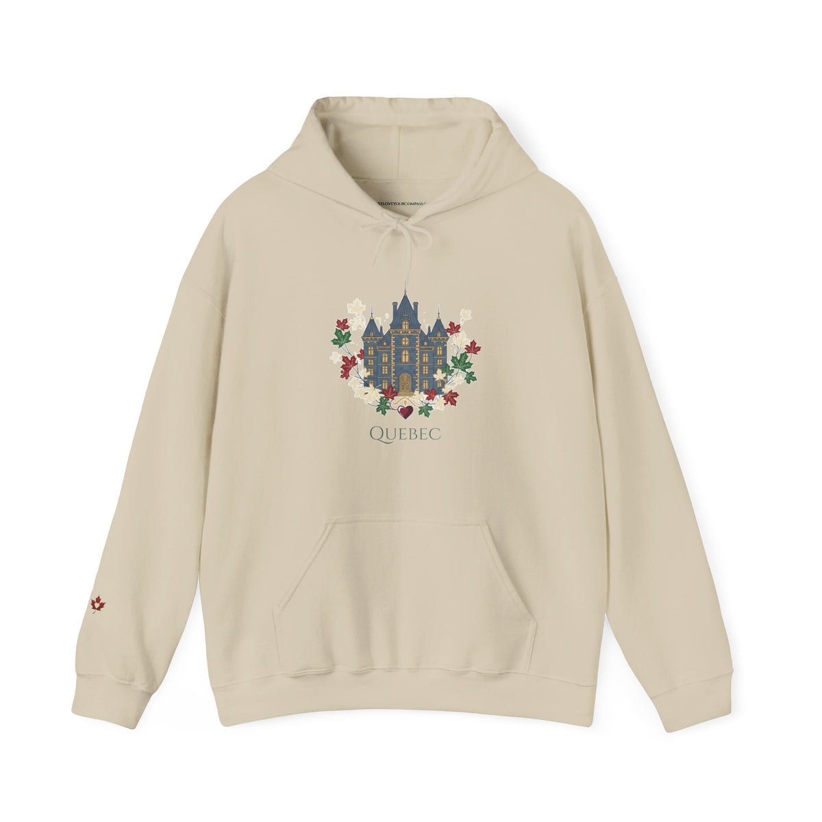 Quebec Historic Chateau Crest Premium Hoodie