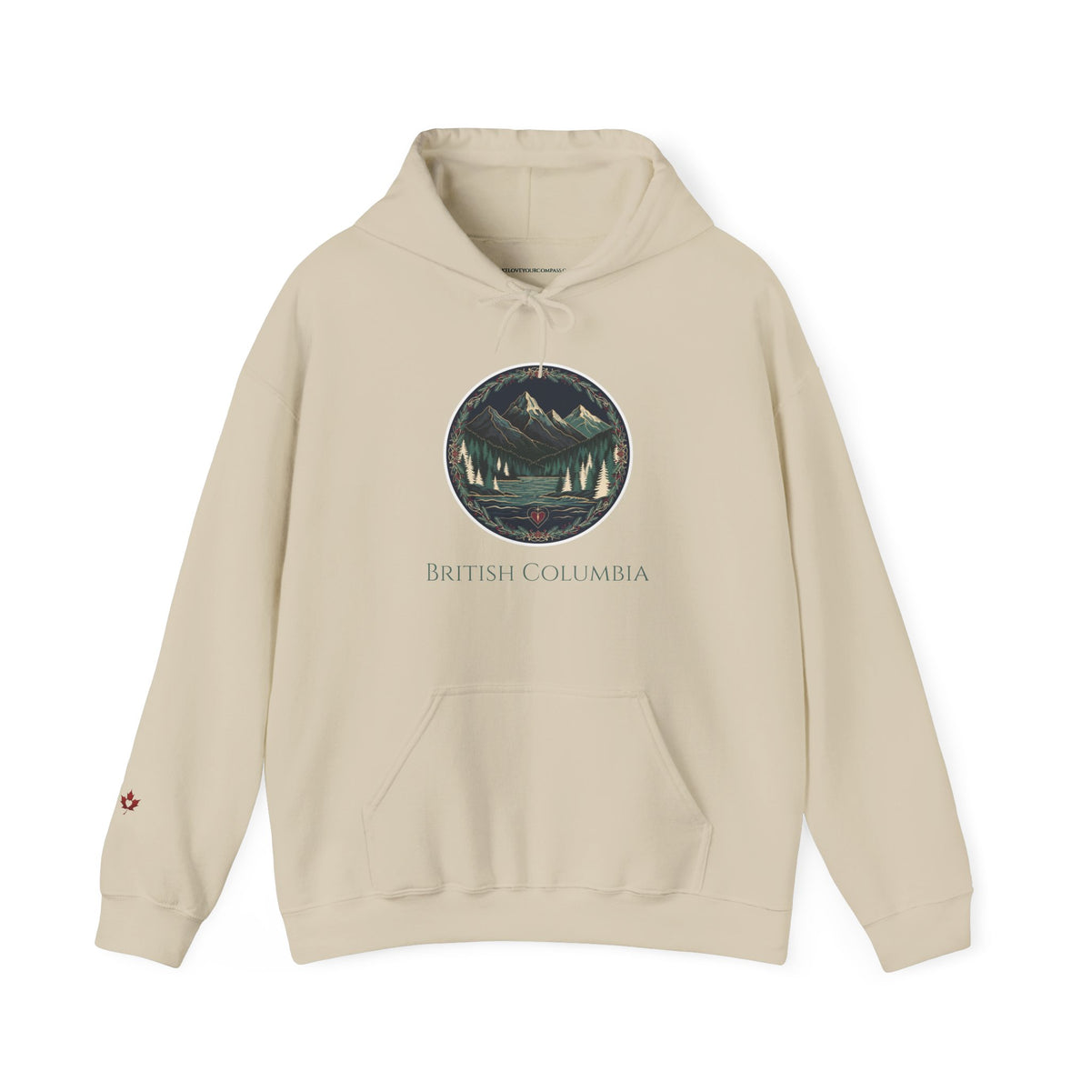 British Columbia Mountain Circle Premium Heavyweight Hoodie