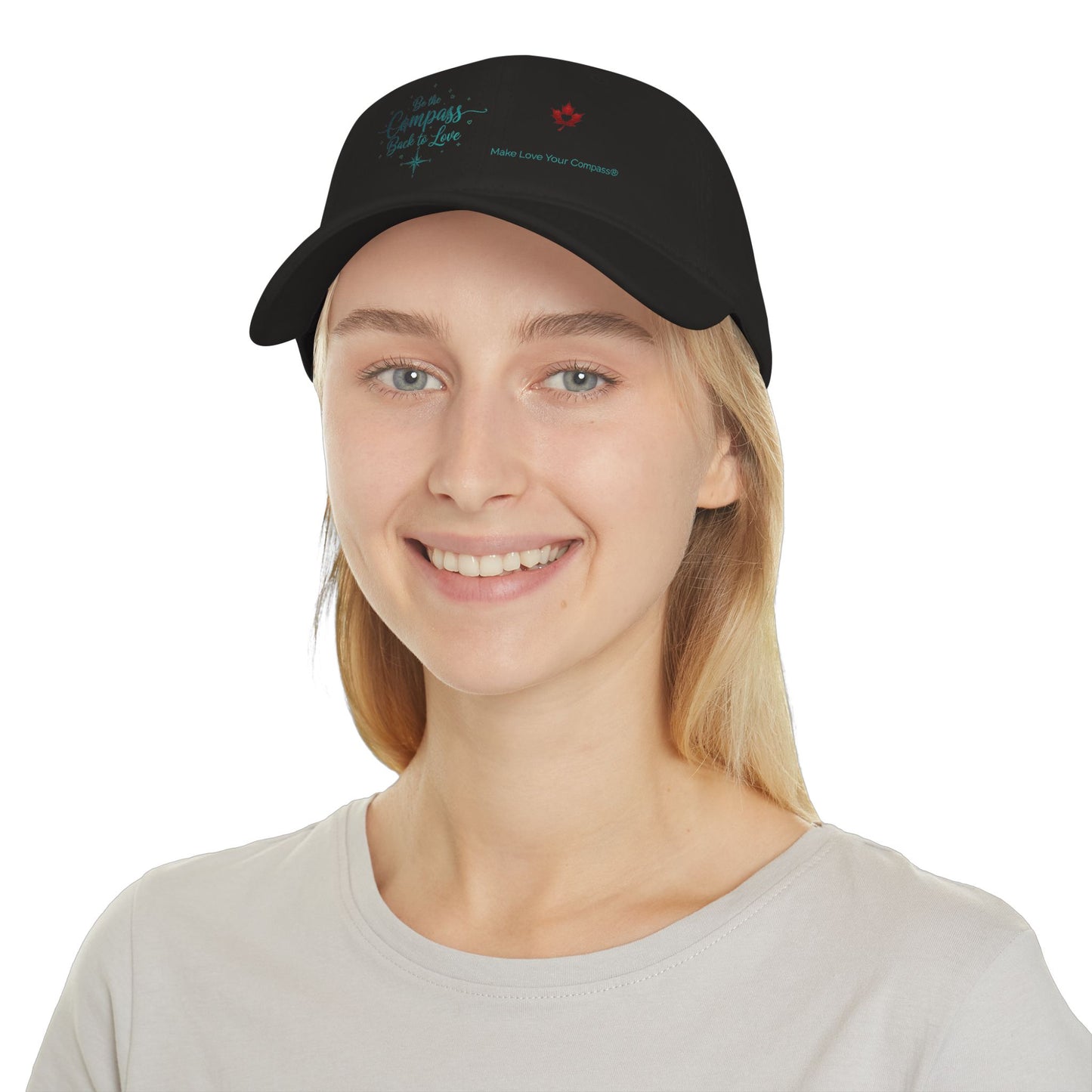 Make Love Your Compass | Black Baseball Cap