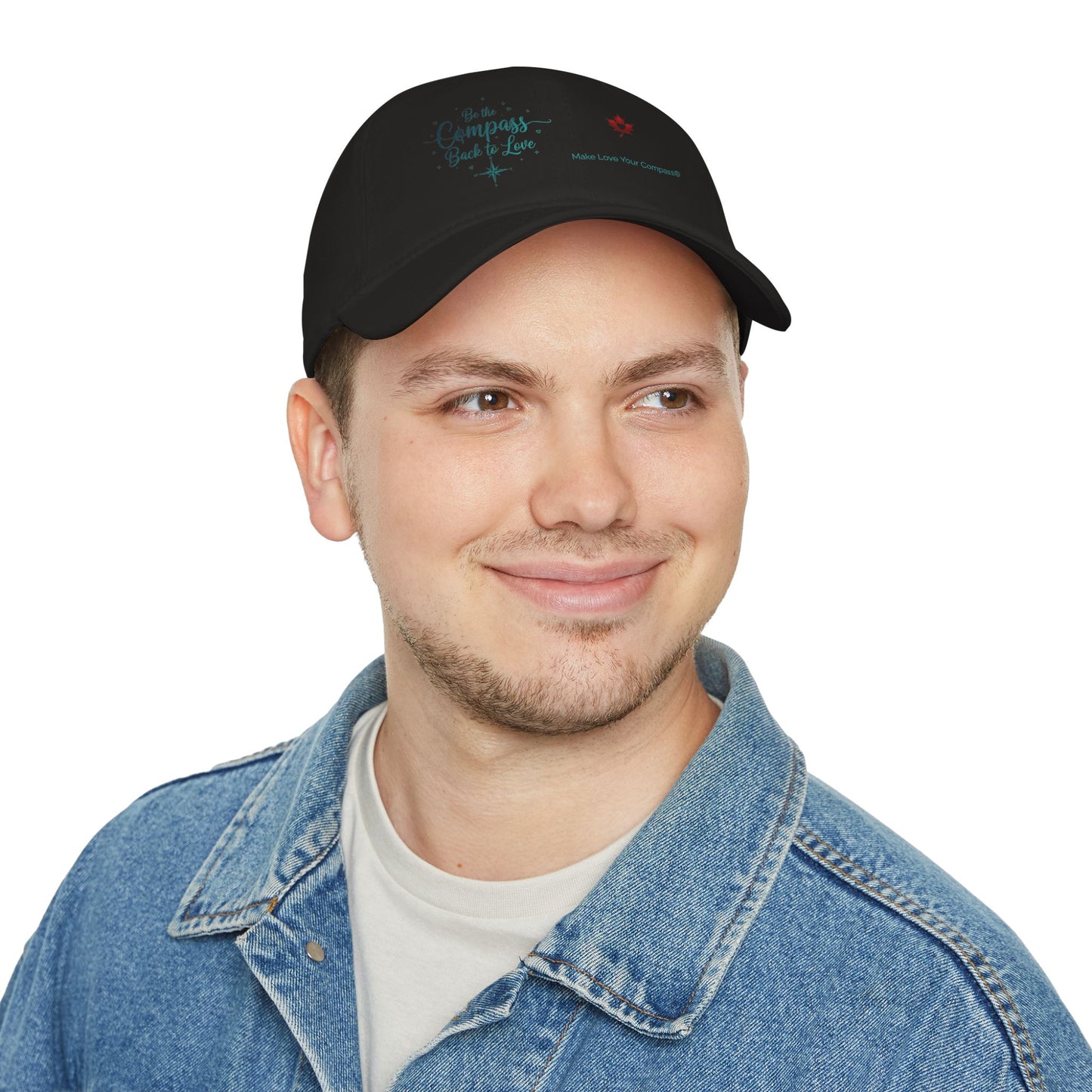 Make Love Your Compass | Black Baseball Cap