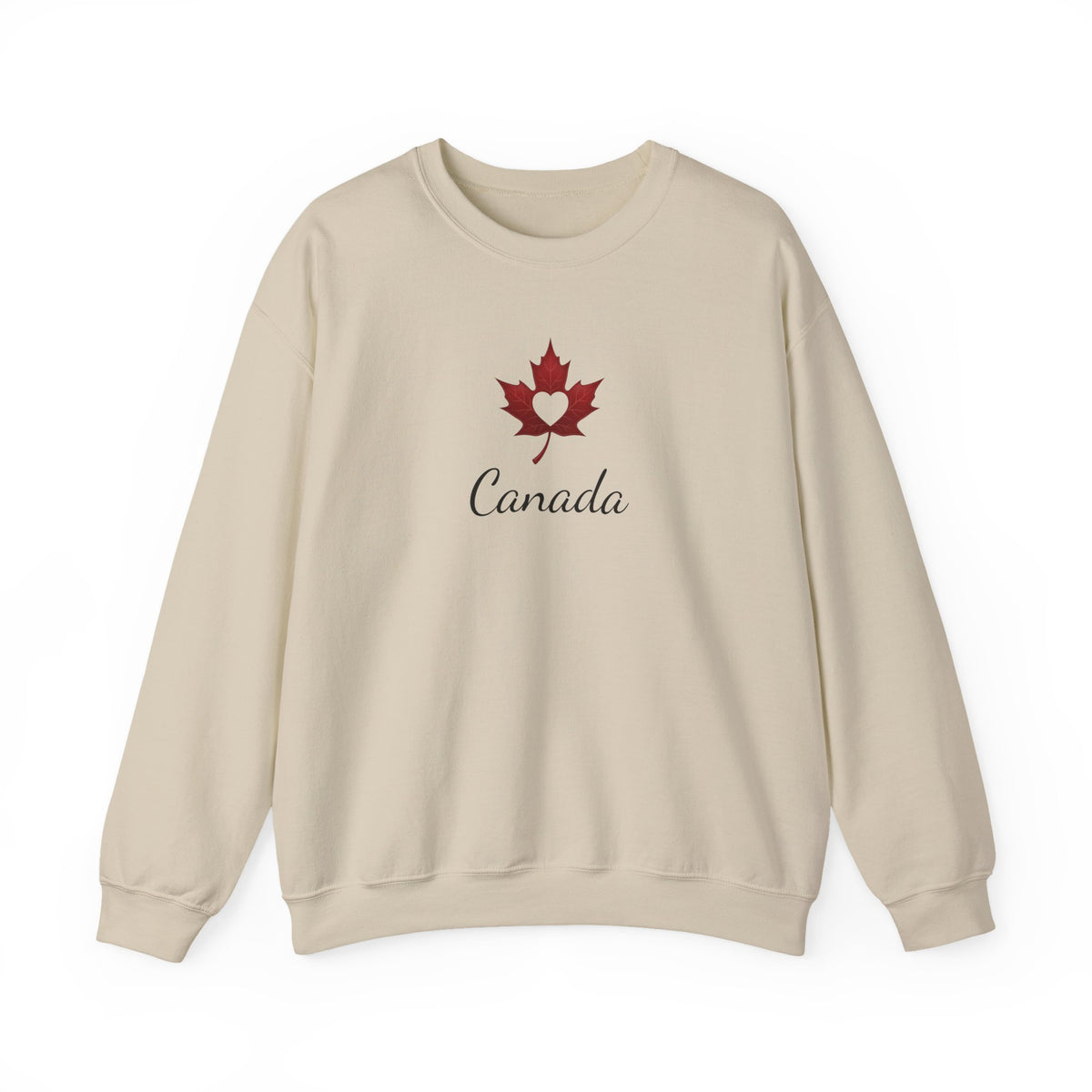 Make Love Your Compass | Canada Sweatshirt with Maple Heart Moti