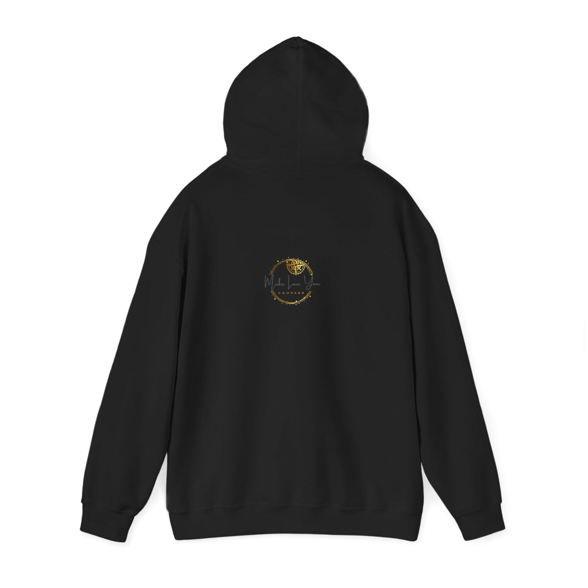 Make Love Your Compass | Snowflake Heart Compass Graphic Hoodie