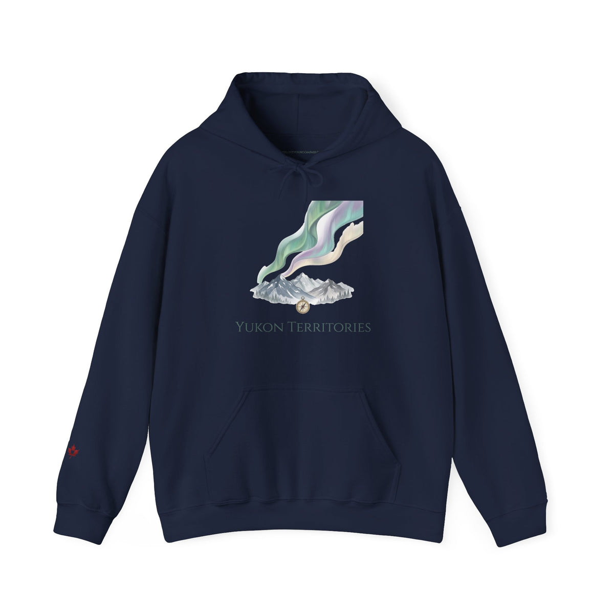 Yukon Territories Mountain Aurora Premium Heavyweight Hoodie