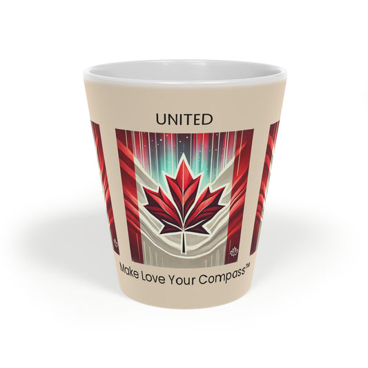 Oh, Canada—a land where kindness leads, hearts stay open, and love is our true North. 🇨🇦. Latte Mug, 12oz