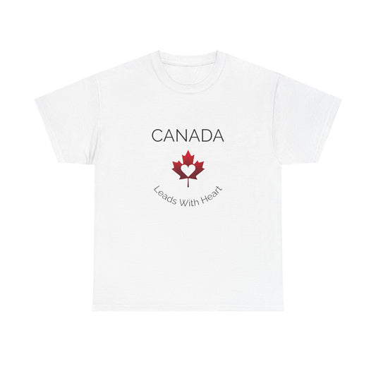 Canada Leads with Heart Tee, Unisex Heavy Cotton T-Shirt, Canada Day Gift, Canadian Pride Shirt, Eco-Friendly Apparel, Comfortable [...]