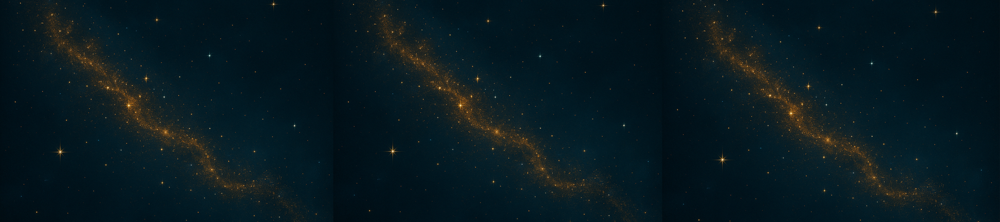 Starry night sky with a prominent nebula in space