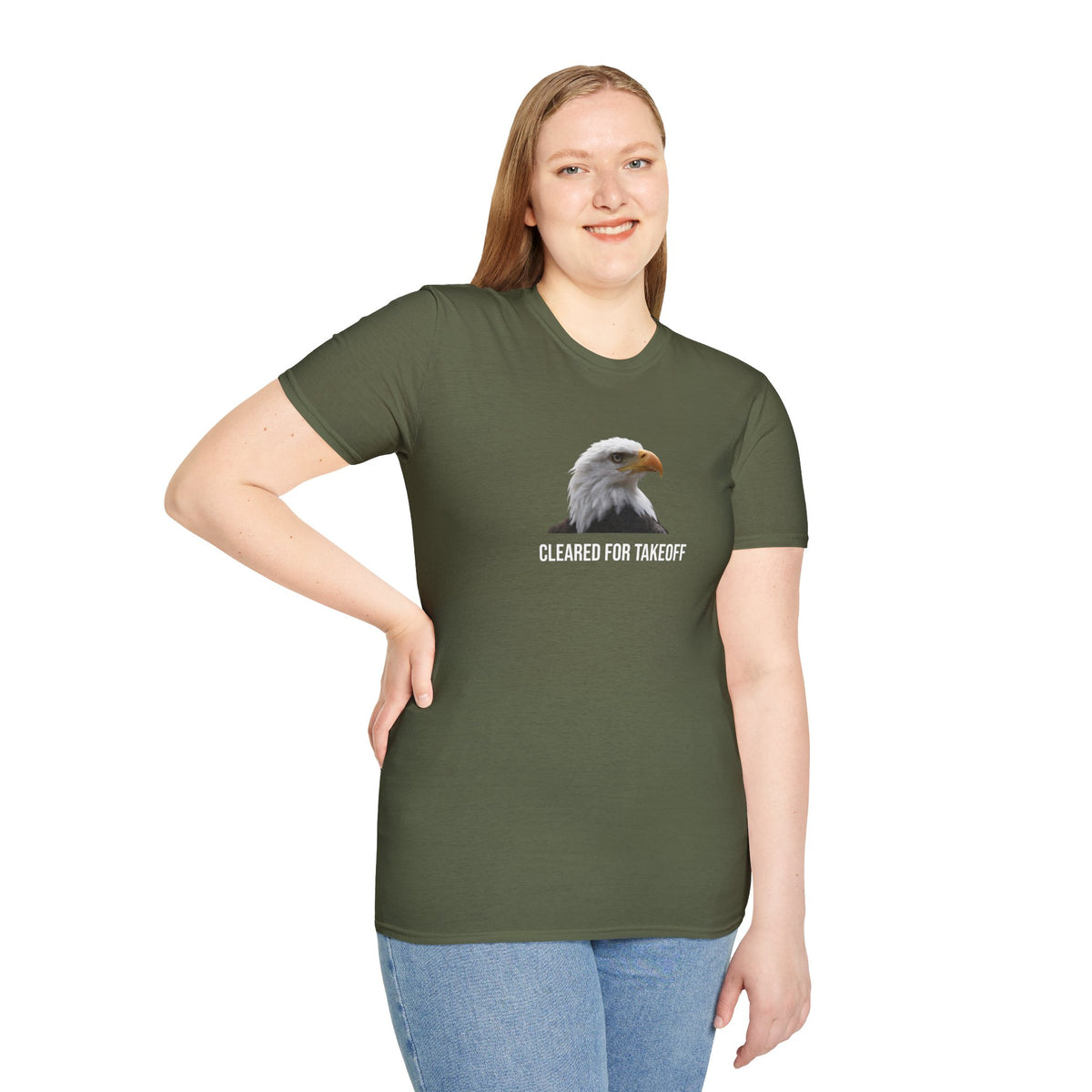 Eagle Cleared For Takeoff Graphic Unisex Tee
