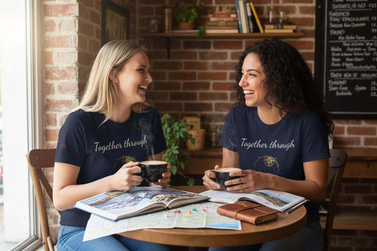 Make Love Your Compass | Graphic Tee - Together Through Every Adventure - Unisex