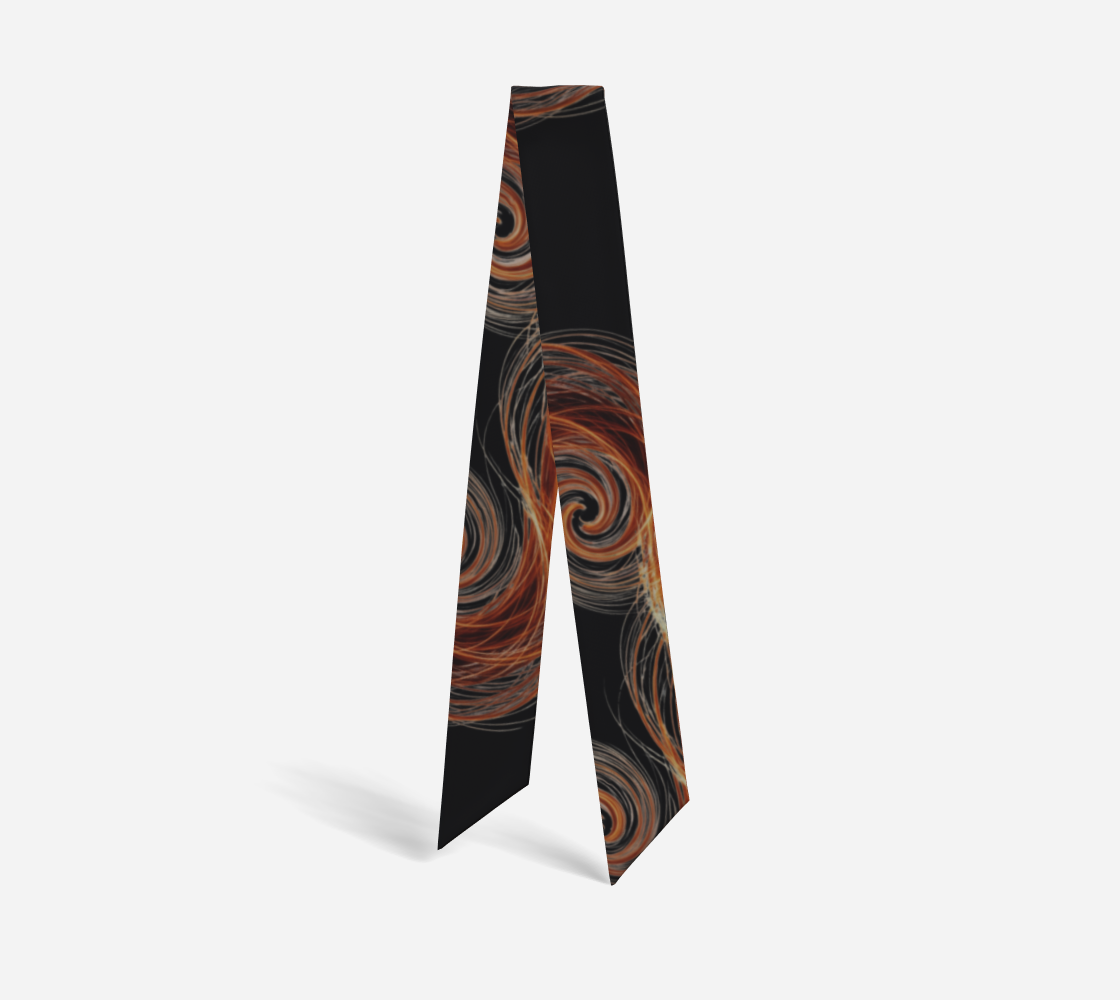 Symphony of Light Quantum Silk Luxury Mulberry Silk Twilly Scarf