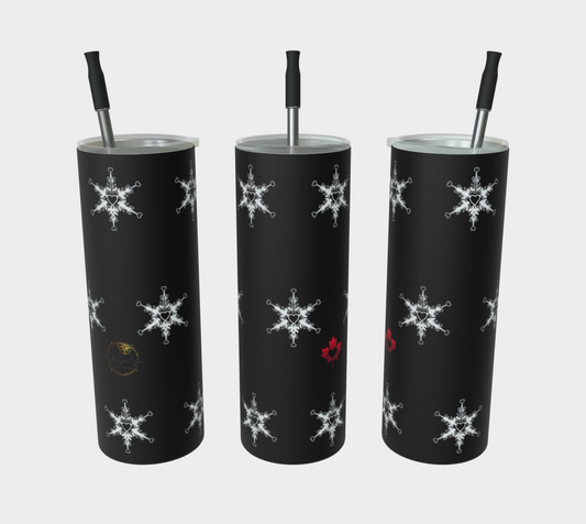 Winter Snowflake Stainless Steel Travel Tumbler