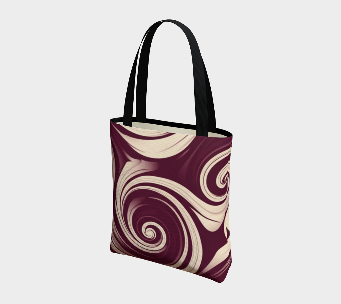 Luxe Wine Swirl Urban Tote