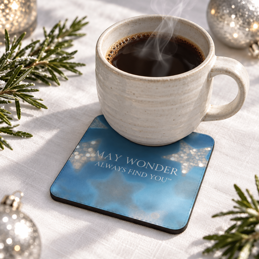 May Wonder Always Find You - Winter Wonderglow Premium Coasters
