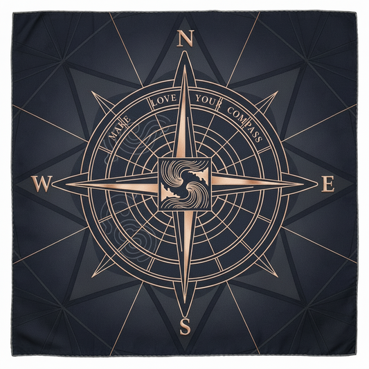 Navigate Love Compass Scarf