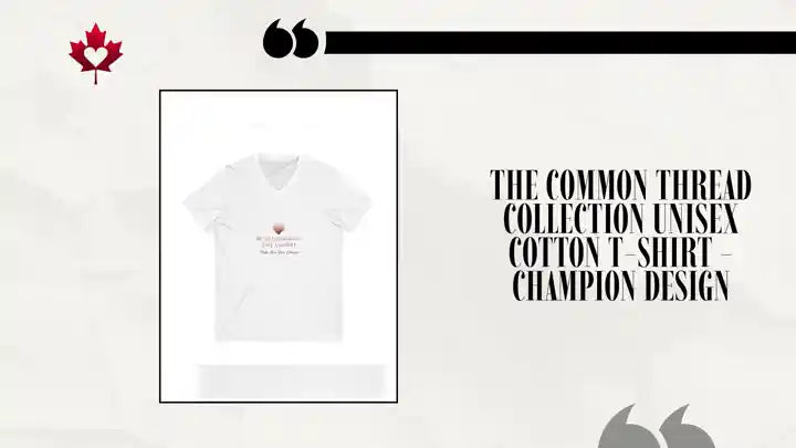 The Common Thread Collection Unisex Cotton T-Shirt - Champion Design by@Outfy